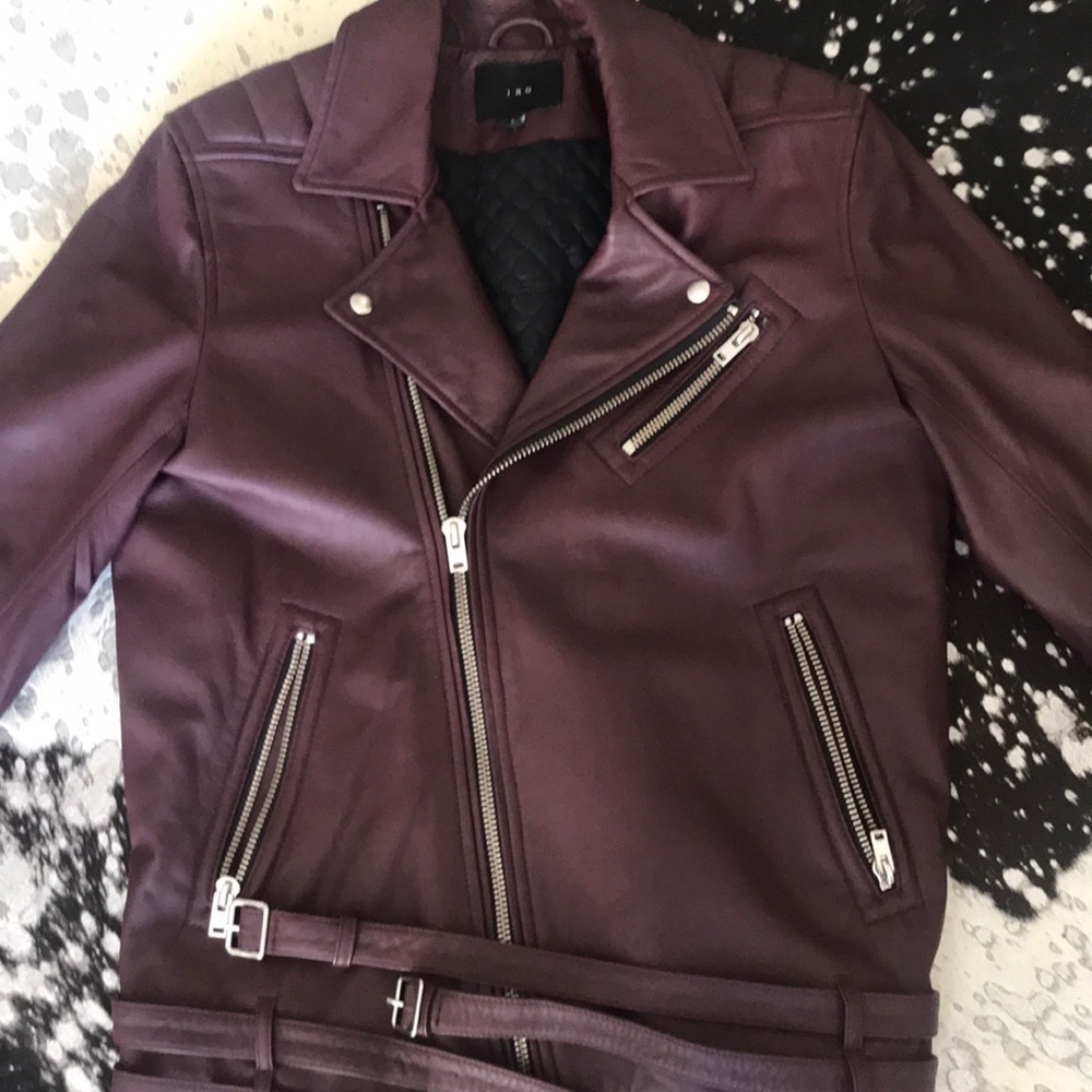IRO Leather Biker Jacket men’s Large
